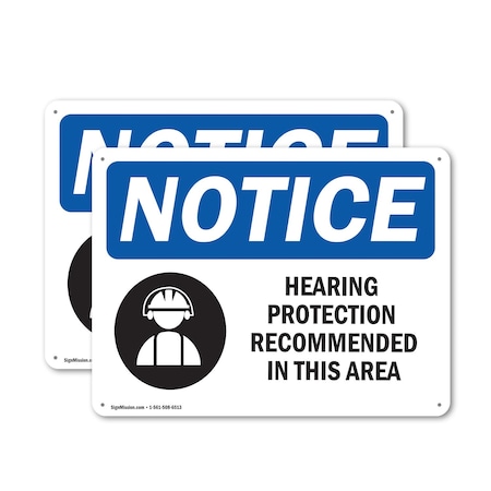 Signmission 12 in Height, 18 in Width, Aluminum, Rectangle OS-2PACK-NS-A-1218-L-13374